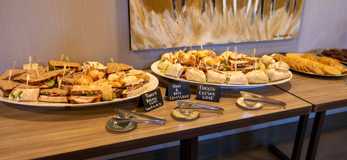 carousel-corporate-event-full-day-3-1200x556 Platters of wraps and cookies.