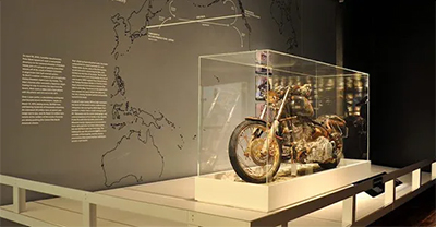 Tsunami motorcycle on display