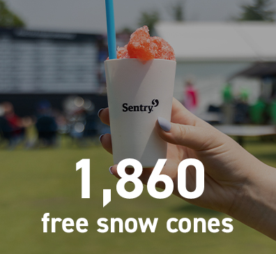 1,860 free snow cones served during the U.S. Senior Open