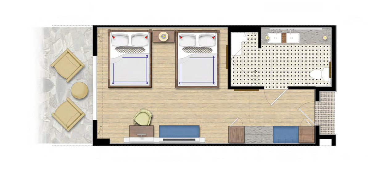 carousel-accessible-queen-terrace-6-1200x556 Floor plan illustration of accessible queen terrace room.