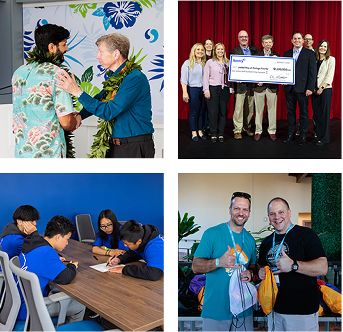 Four images showing Sentry community involvement