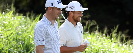 Justin Thomas and Xander Schauffele at The Sentry golf tournament