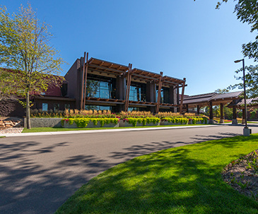 Front entrance to the SentryWorld property