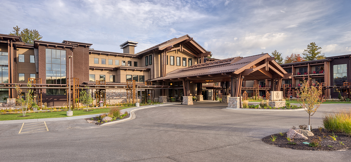 The Inn front exterior. 