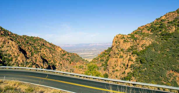 Mountains with a road