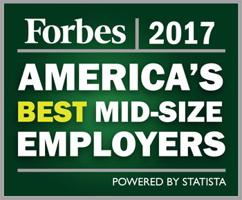 Forbes 2017 America's best mid-size employers