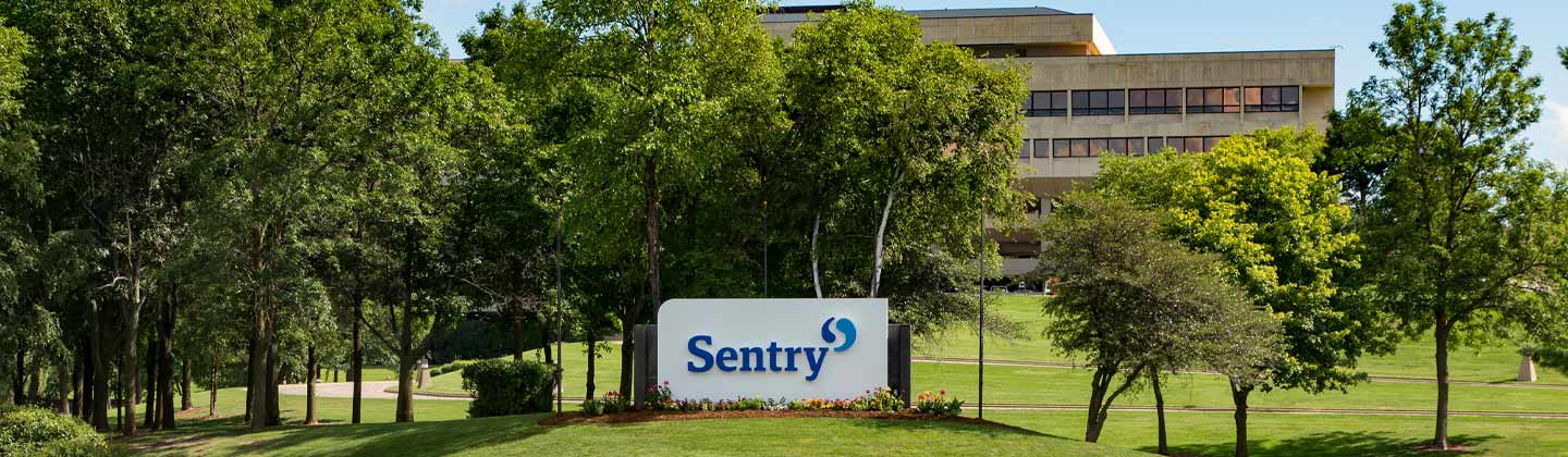 Sentry corporate office landscape in Stevens Point, WI