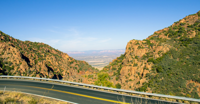 Mountains with a road