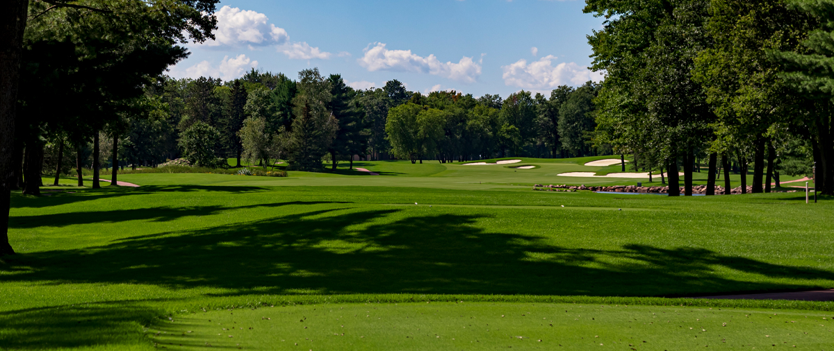 Hole 14 on the SentryWorld golf course