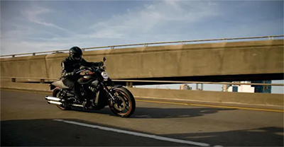 Motorcycle riding on a highway