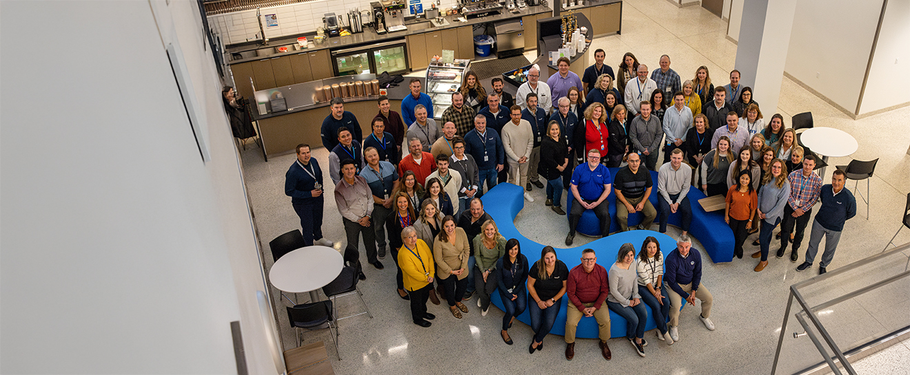 Sentry associates sitting on quote couches