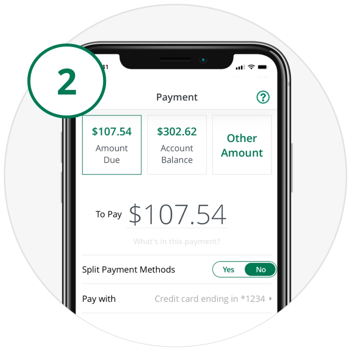 pay-near-me-carousel-img2-XS The General app screen showing step two
