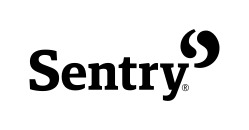 Sentry logo in black.