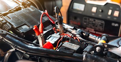 Jumper cables in motorcycle