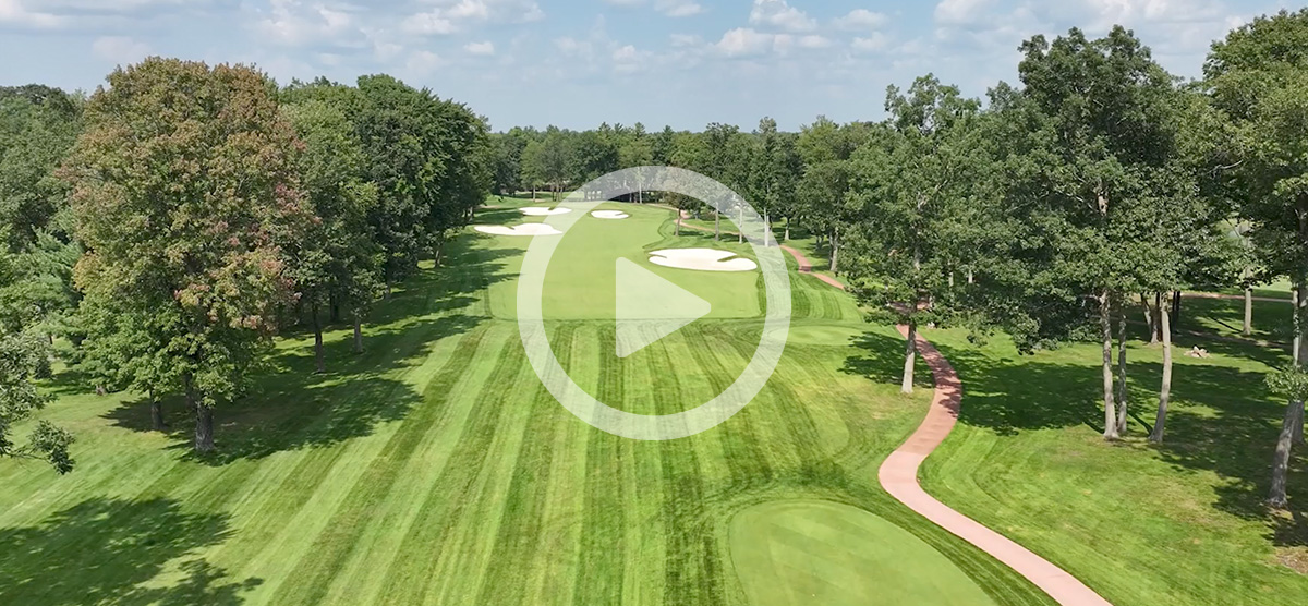 A view of hole 8 at SentryWorld.