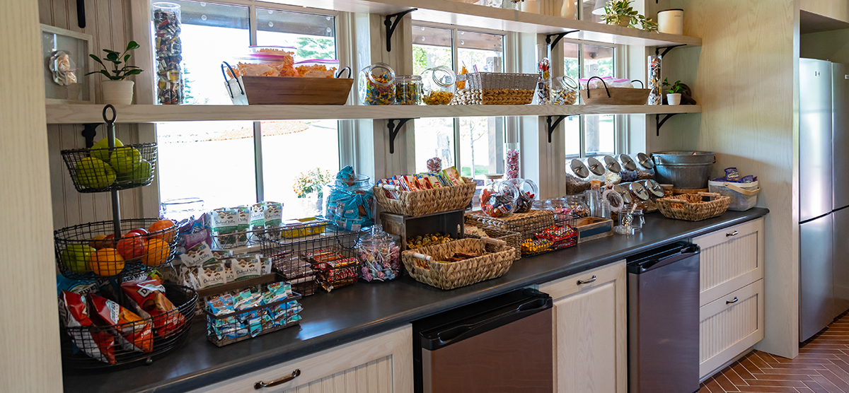 Snack bar in the refreshment station on the SentryWorld golf course