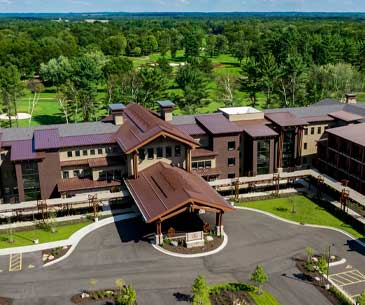 Aerial view of the Inn at SentryWorld