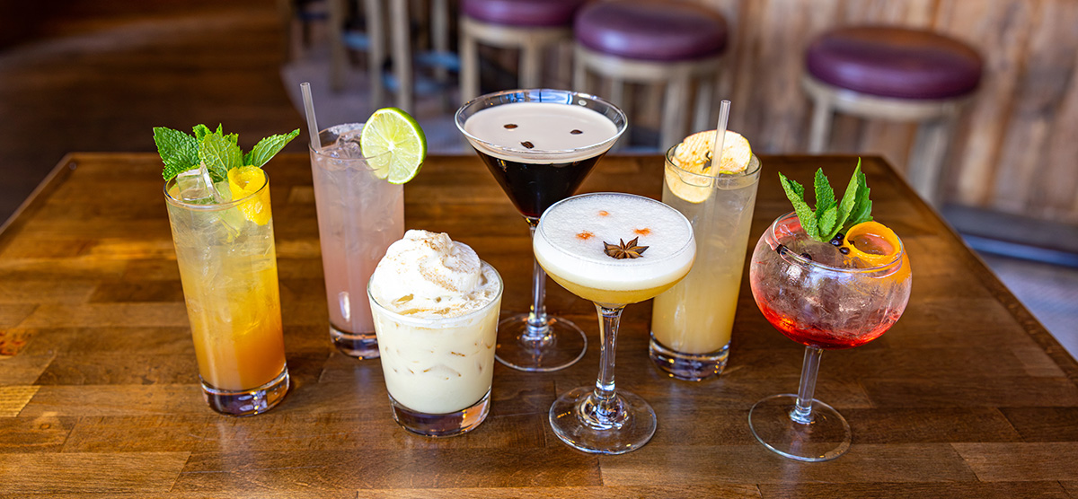 Table of new fall cocktails. 