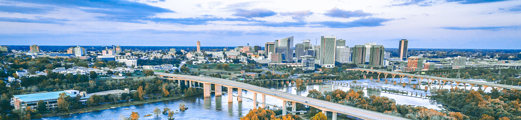 Aerial view of Richmond, Virginia