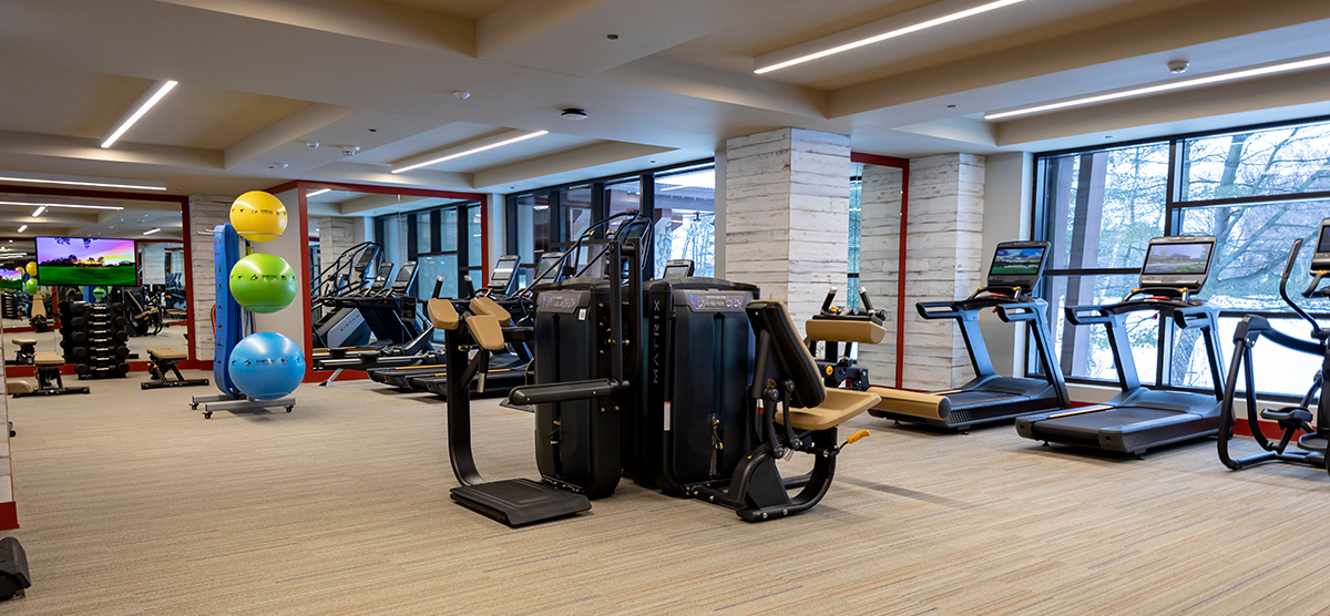 carousel-amenities-fitness-1-1200x556 The Inn fitness center exercise equipment.