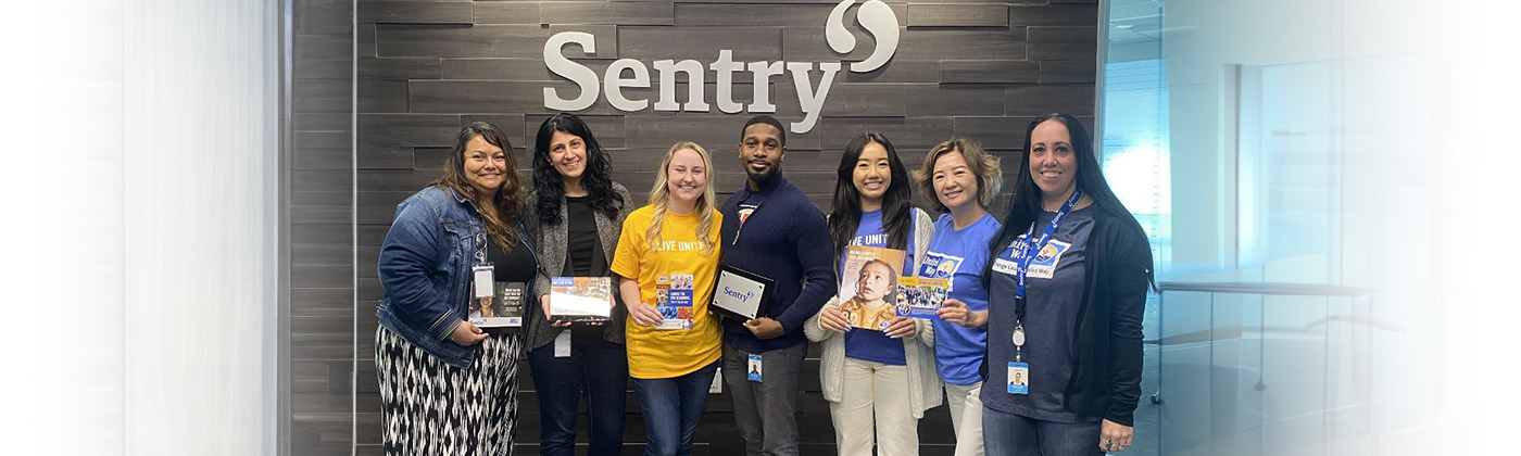 United Way volunteers at Sentry Insurance