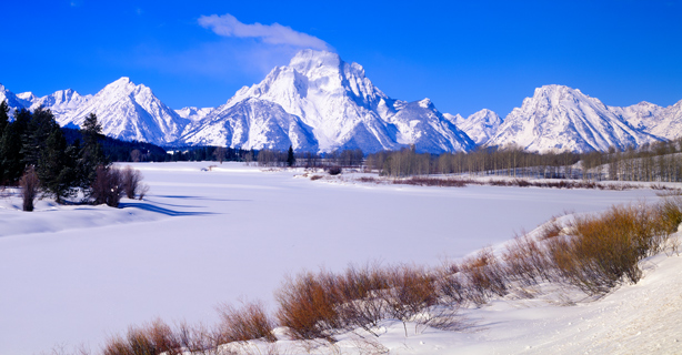 Mount Moran in Grand Teton National Park, Wyoming