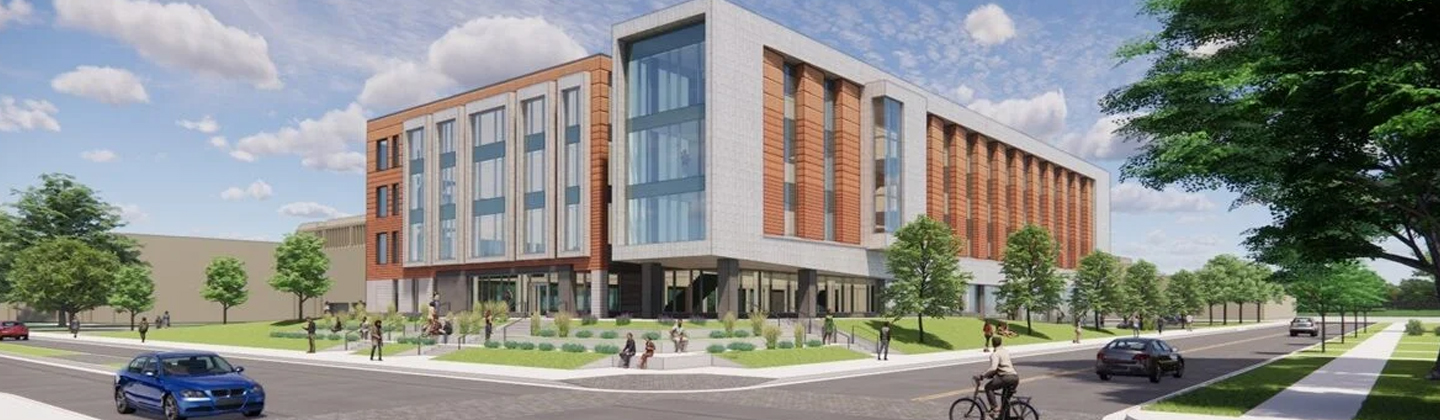 UWSP Sentry Hall building rendering