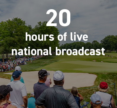 20 hours of live national broadcast during the U.S. Senior Open