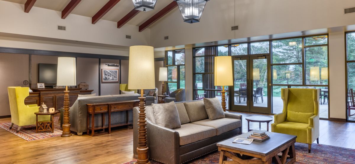 Executive lounge sitting areas. 