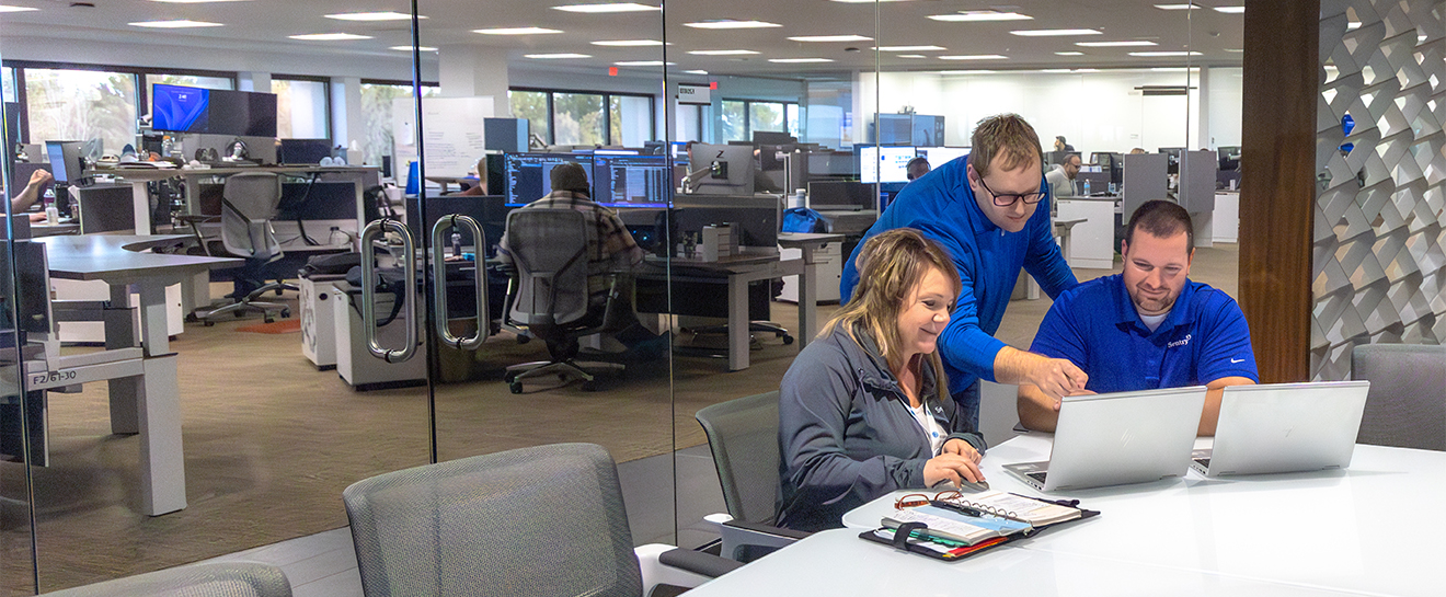 Sentry IT associates working together