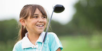 FirstTee girl golfing