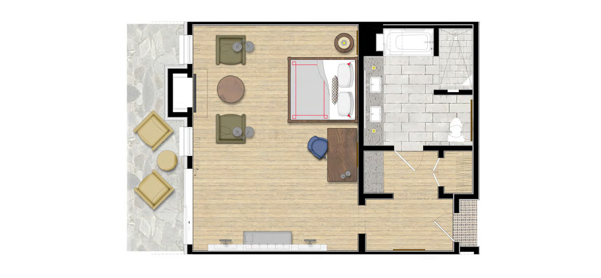 carousel-accessible-golf-view-executive-junior-suite-8-1200x556 Floor plan illustration of accessible executive junior suite room.