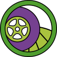 Icon of a wheel