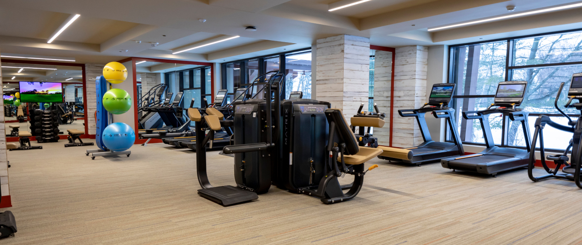 The Inn fitness center.