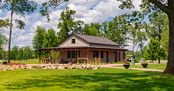Refreshment station building on the SentryWorld golf course