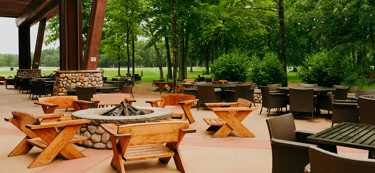 PJ's patio seating. 