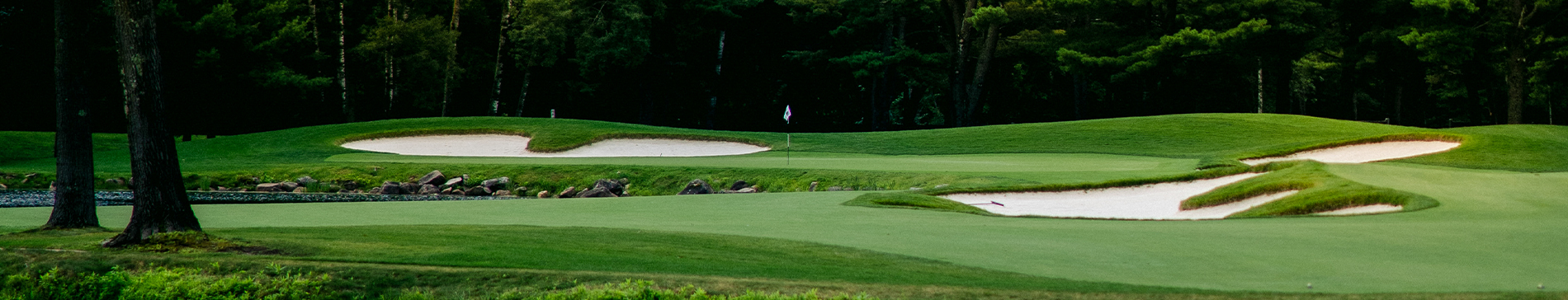 Fairway and putting green at the SentryWorld golf course