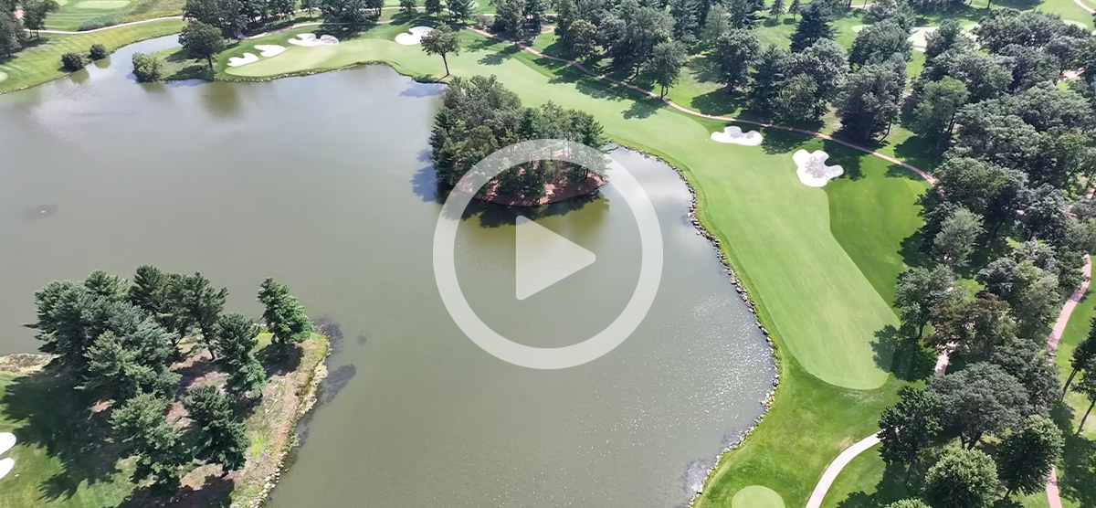 A view of hole 5 at SentryWorld.