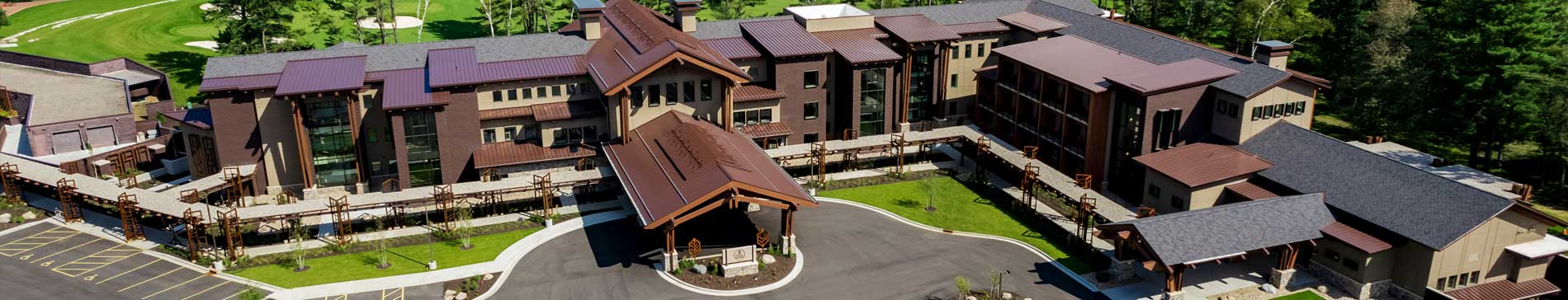 Aerial view of the Inn at SentryWorld