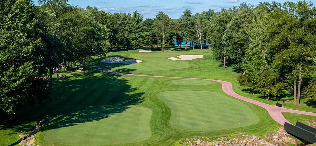 Seventh hole fairway at the SentryWorld golf course