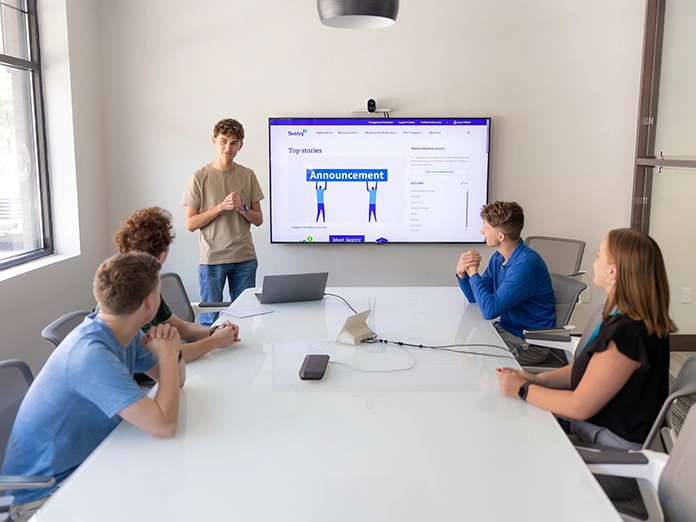 stevens-point-coop-696x522 Students meeting at the Sentry Co-Op on Main Street in Stevens Point.