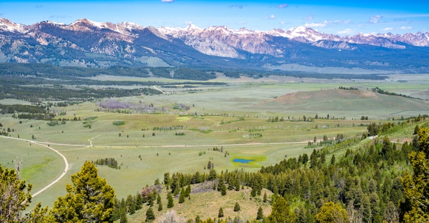 Mountain and valley in Idaho