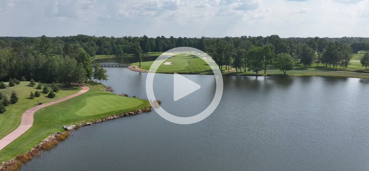 A view of hole 13 at SentryWorld.