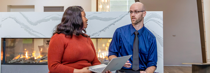 Two Sentry associates talking