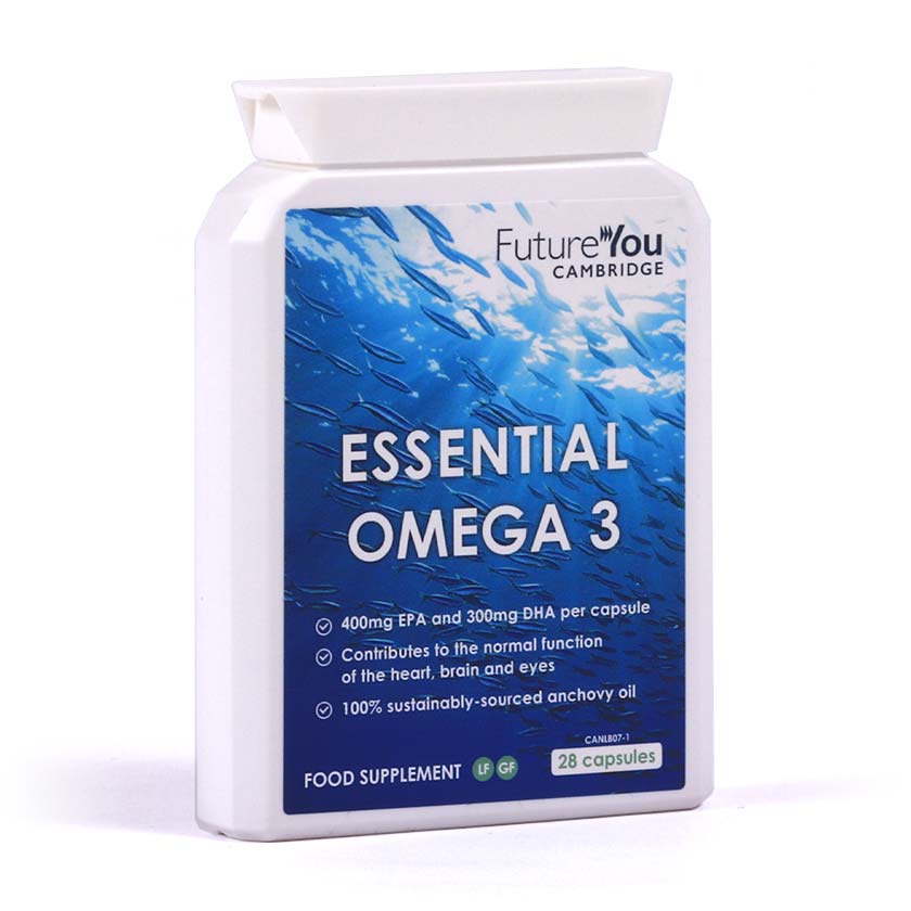Essential Omega 3 Capsules - Anchovy Oil - Supports Healthy Heart & Liver - Omega 3 Health Supplements