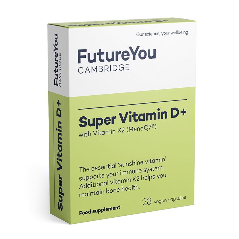 Super Vitamin D+ With K2 - 25 Micrograms Of Vitamin D3 Tablets - Calcium Supports Bone Health & Density - Easy-to-Absorb Vitamin K