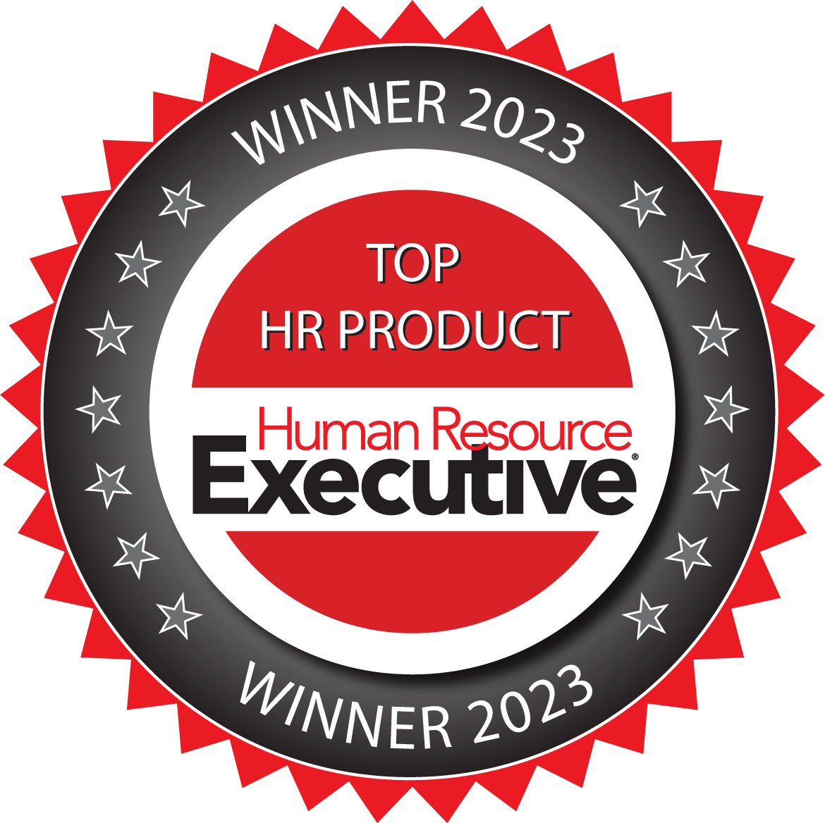 Award logo for 2023 Human Resource Executive Top Product Winner