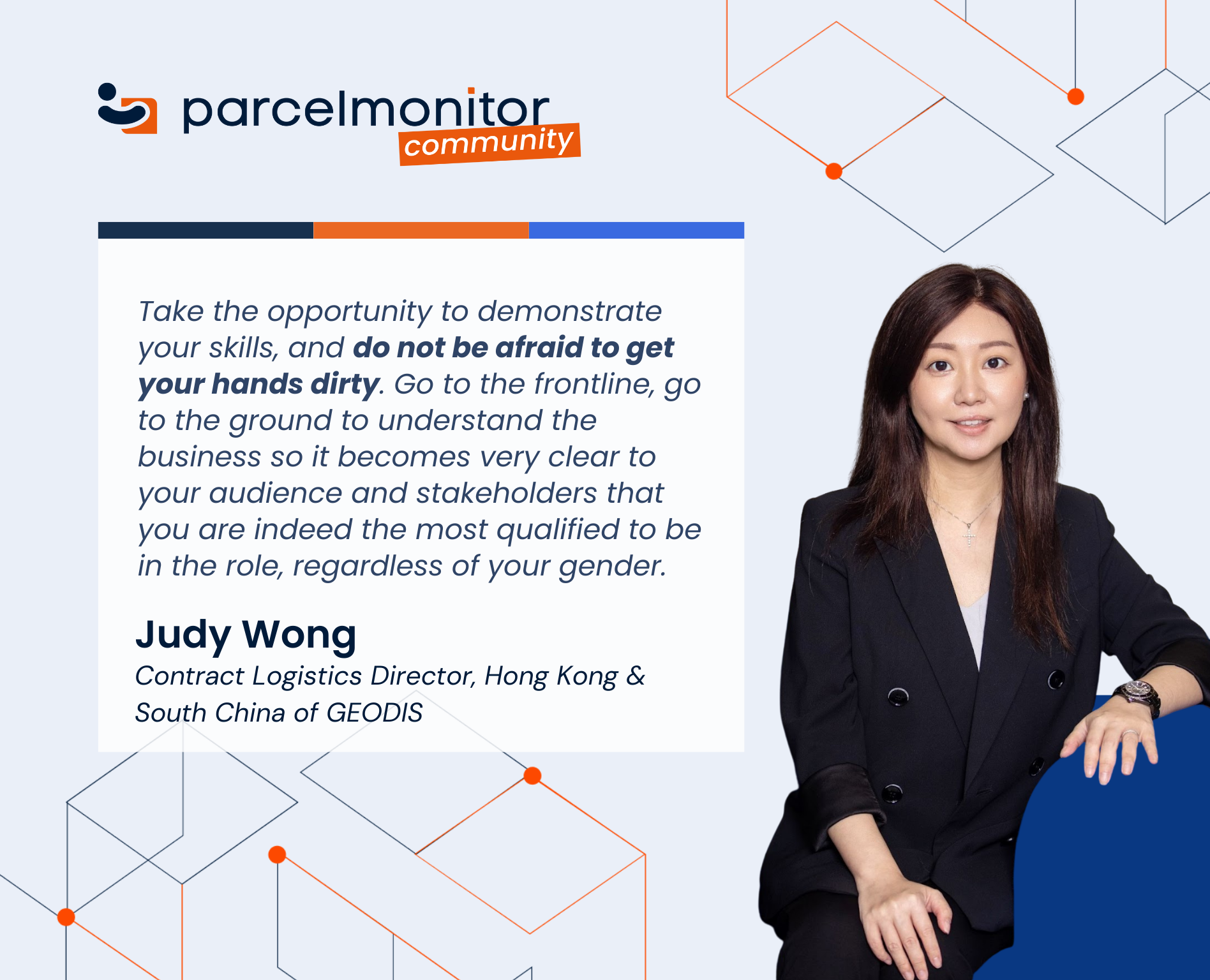 Judy Wong, Contract Logistics Director, Hong Kong & South China at GEODIS
