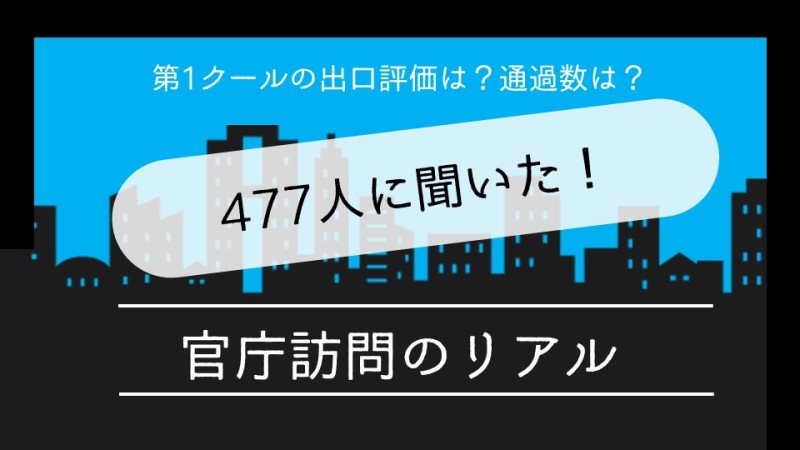 官庁訪問のリアル 訪問日や出口評価ってどこまで関係あるの 19年度 霞ヶ関瓦版 Kasumi