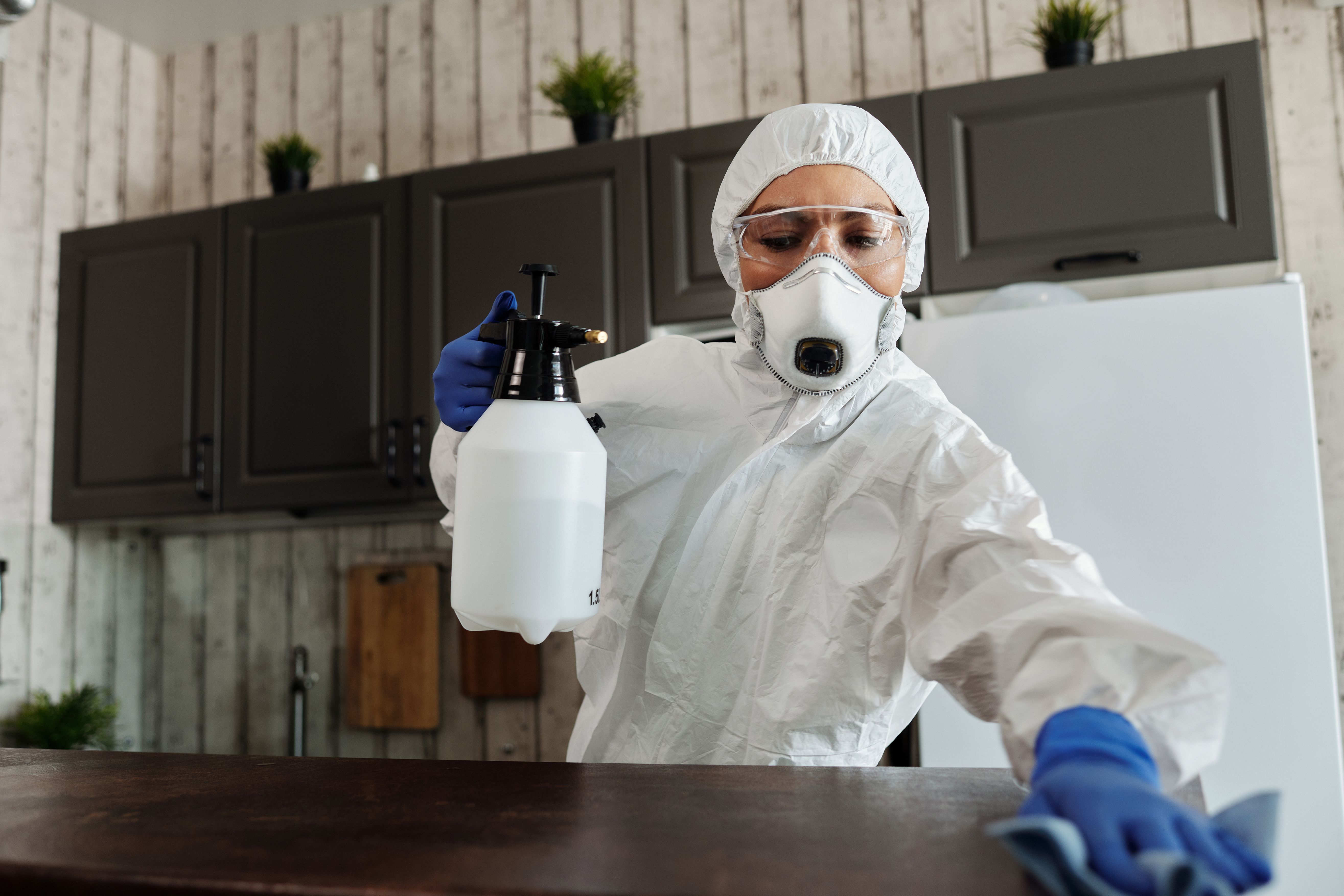 Désinfection des sanitaires et cuisines si présents